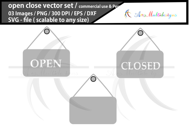 open-and-close-sign-board-svg-vector