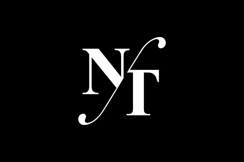 NT Monogram Logo design By Vectorseller | TheHungryJPEG.com