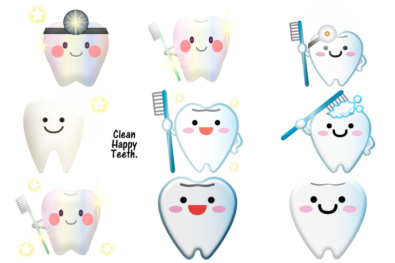 dental-kawaii-illustrations-clip-art