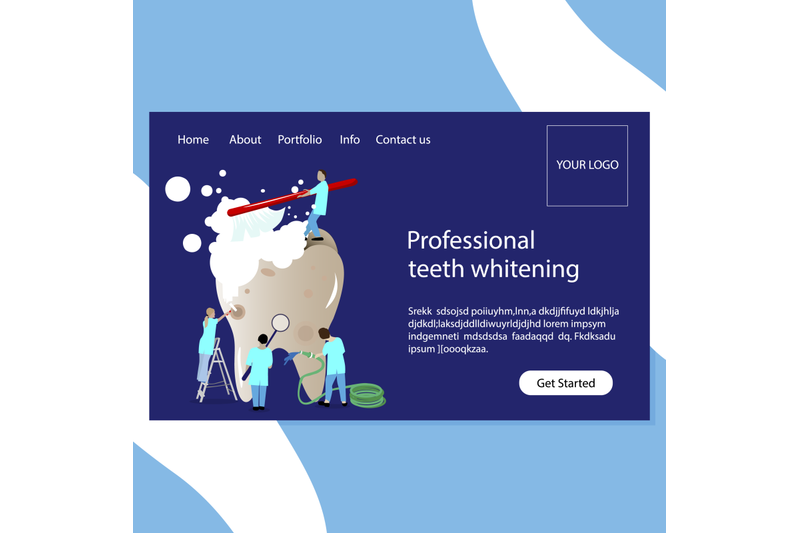 teeth-whitening-and-stomatology-clinic-website-page