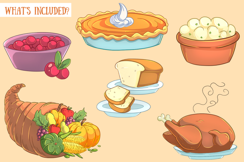 thanksgiving-feast-clip-art-collection