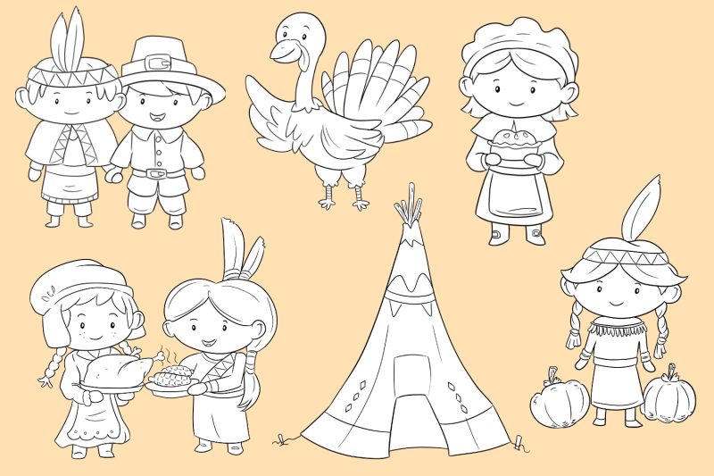 first-thanksgiving-digital-stamps
