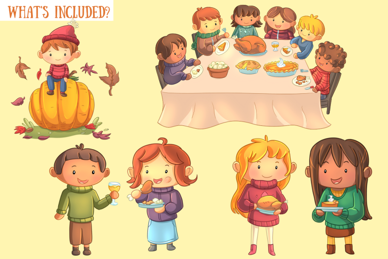 family-thanksgiving-clip-art-collection