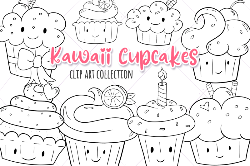 kawaii-cupcakes-digital-stamps
