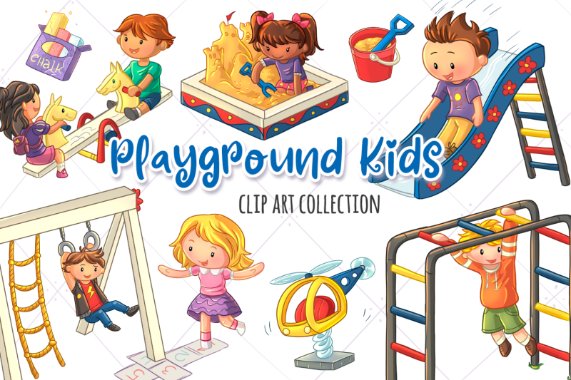 playground-kids-clip-art-collection