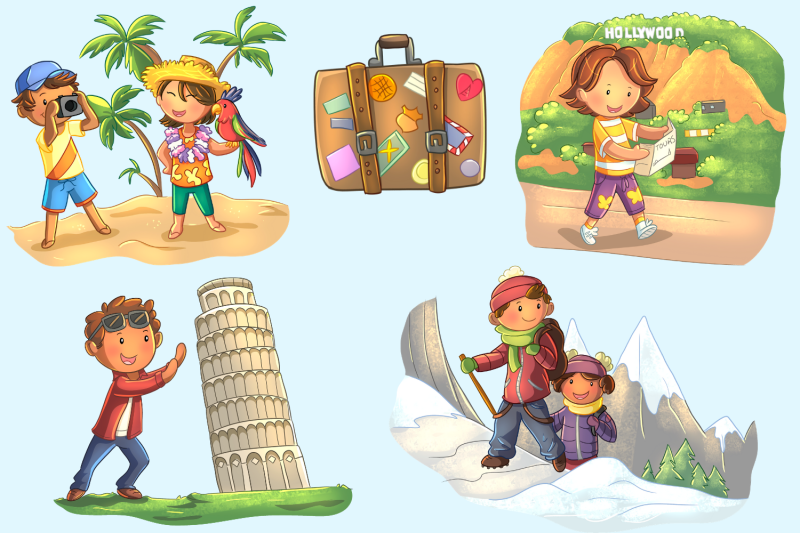 world-travel-clip-art-collection