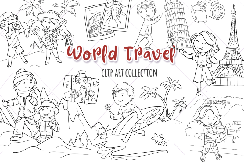 world-travel-digital-stamps