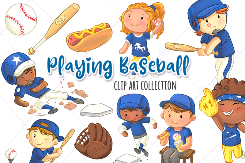 playing-baseball-clip-art-collection