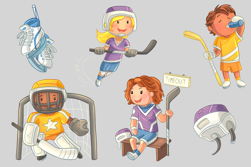 playing-hockey-clip-art-collection
