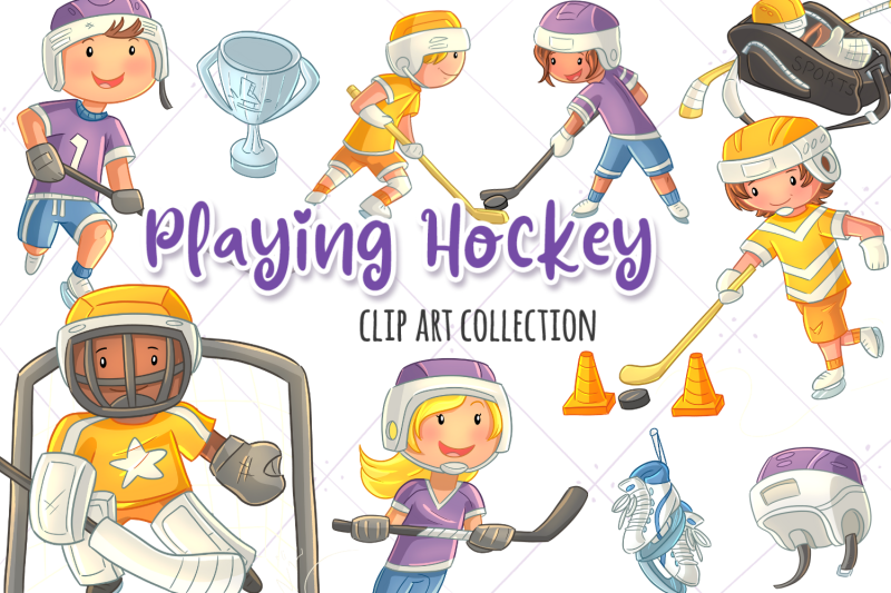 playing-hockey-clip-art-collection