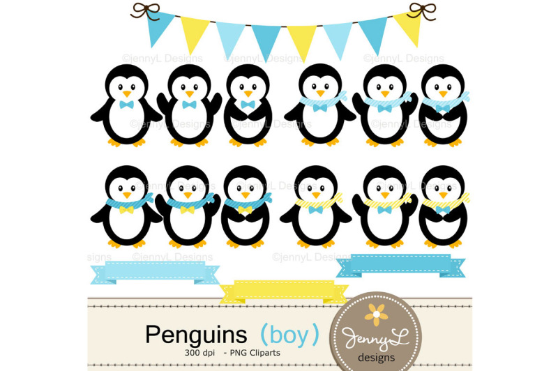 penguin-boy-digital-paper-and-clipart