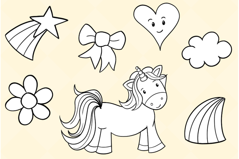cute-unicorns-digital-stamps