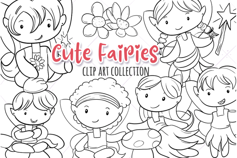 cute-fairies-digital-stamps