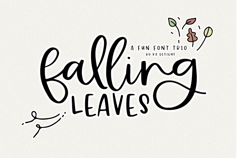 falling-leaves-script-amp-print-font-trio