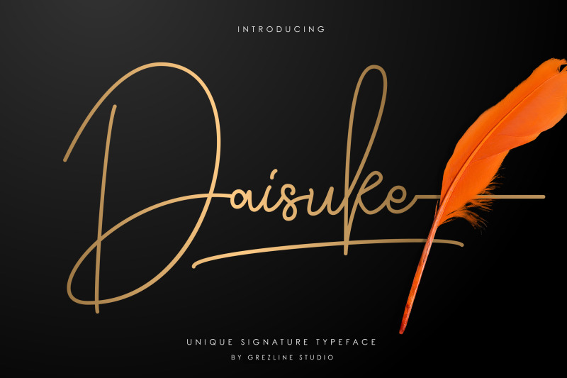 daisuke-signature-font