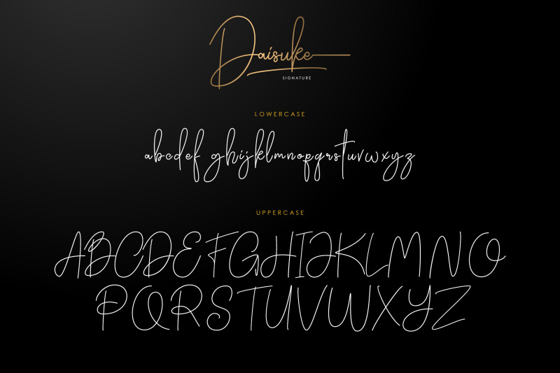 daisuke-signature-font