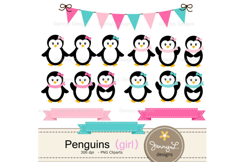 penguin-girl-digital-paper-and-clipart
