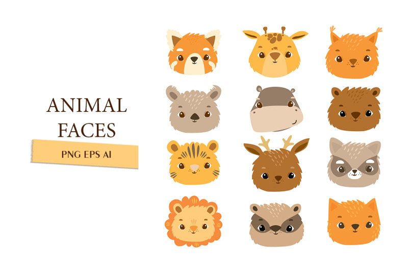 animal-faces-icons