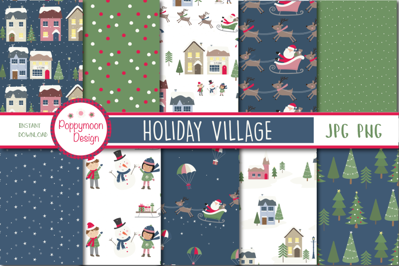 holiday-village-paper