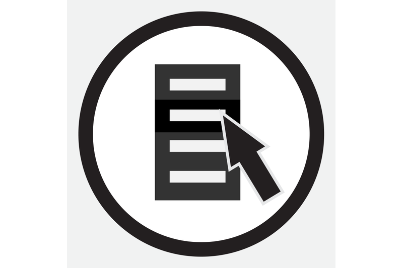 choose-from-list-cursor-icon-black-white