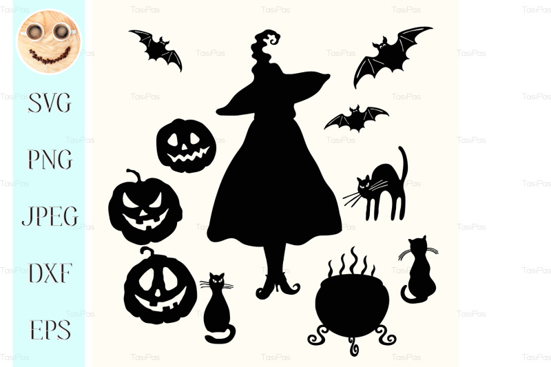 witch-pumpkin-lantern-cat-cauldron-and-bat-stencil-nbsp