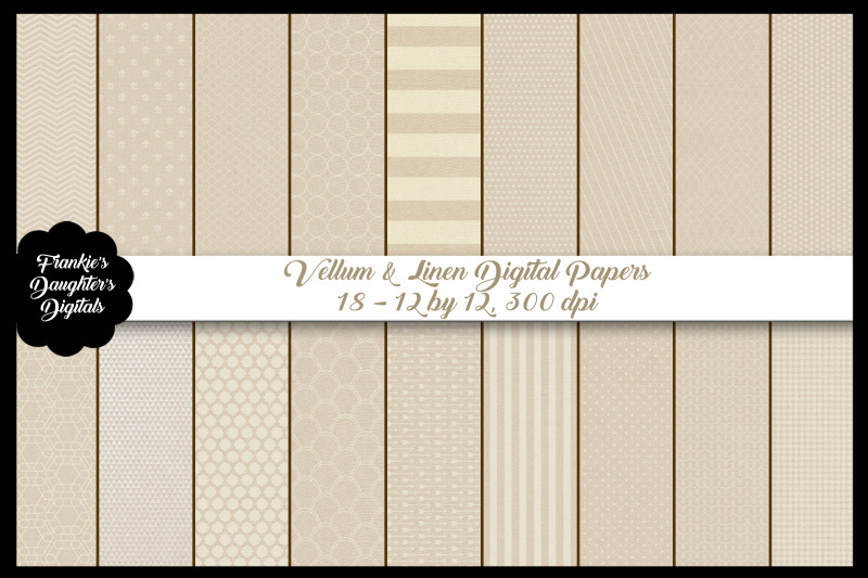 elegant-vellum-and-linen-digital-paper