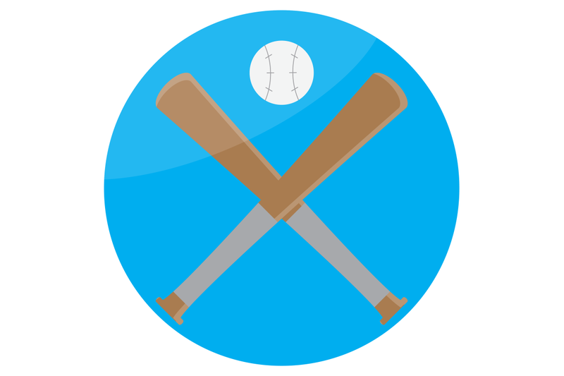 icon-baseball-design-flat