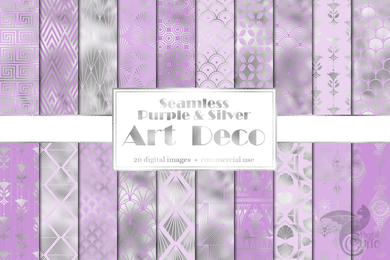 purple-and-silver-art-deco-digital-paper