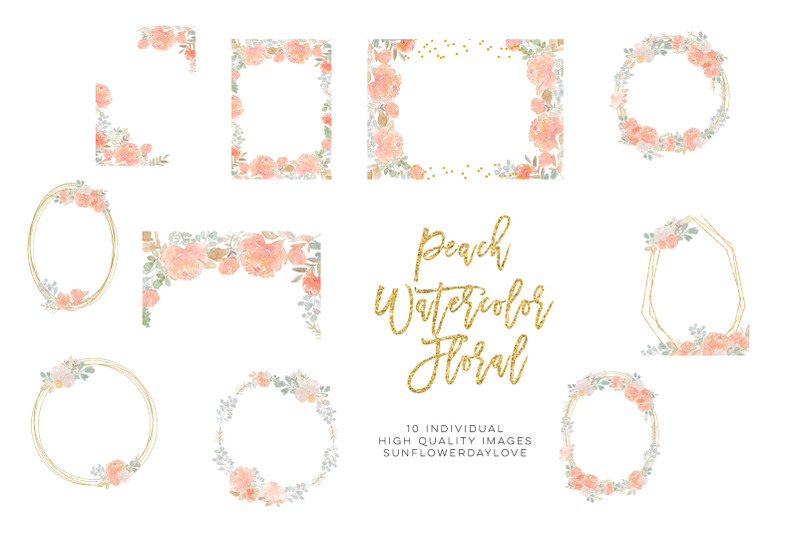 fall-floral-clipart-dusty-rose-pink-peach-watercolor-floral-bouquets