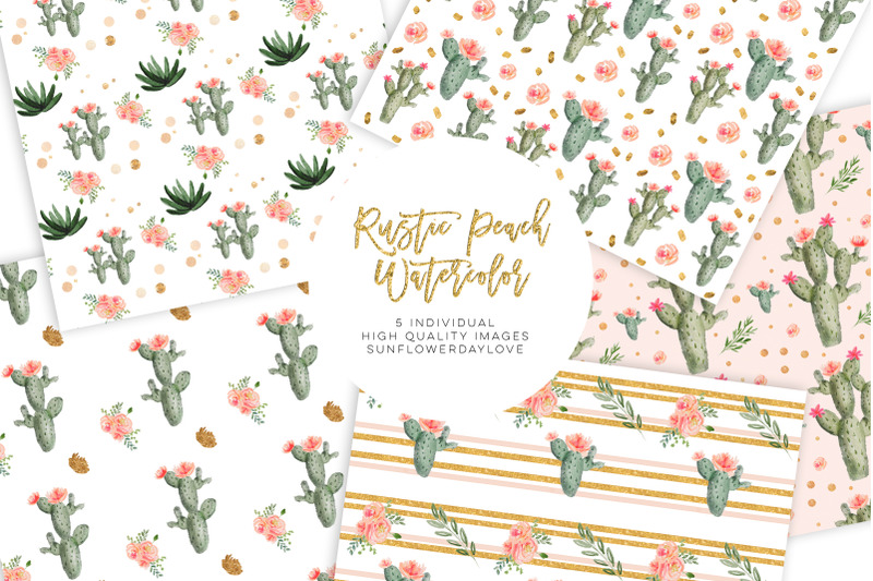 watercolor-cactus-succulents-digital-paper-pattern-pack