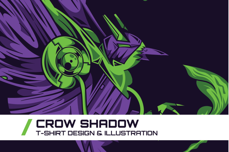 crow-shadow-t-shirt-illustration