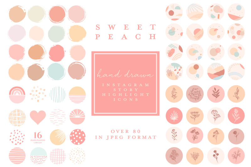 instagram-highlight-covers-hand-drawn-feminine-peach