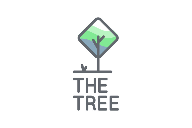 square-tree-logo-vector-template