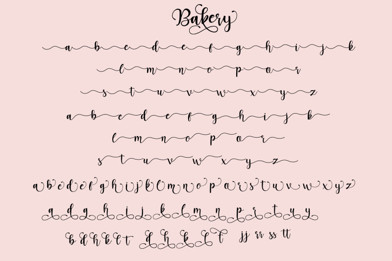 bakery-script-font