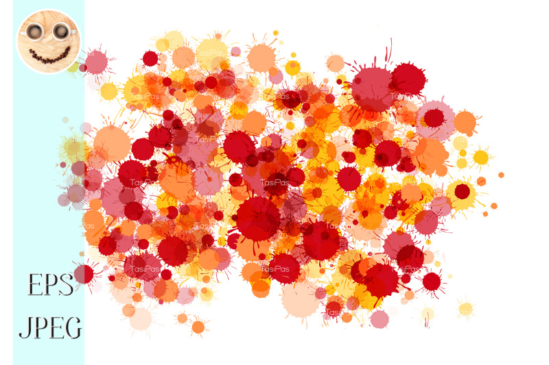 red-orange-yellow-watercolor-drops-background
