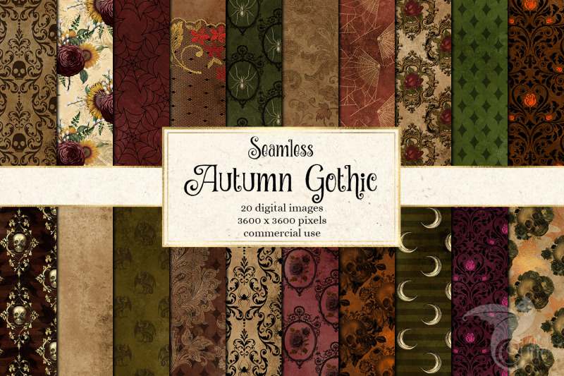 autumn-gothic-digital-paper