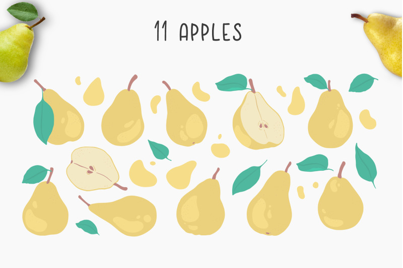 pears-and-apples-illustrations