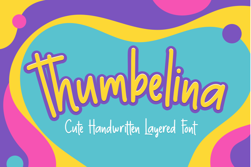 thumbelina-cute-layered-font