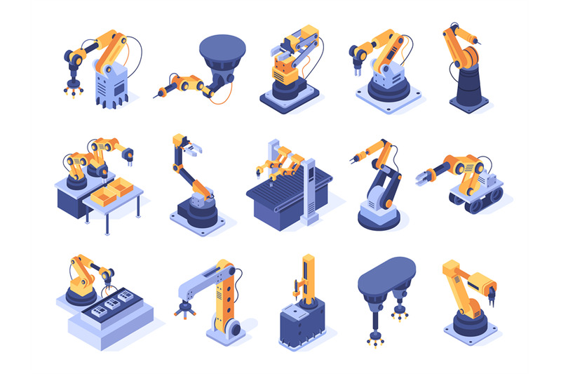 isometric-robotic-arm-industrial-factory-machines-manufacturing-auto