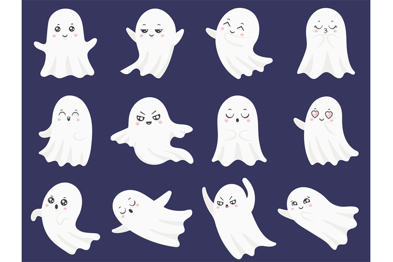 cute-halloween-ghosts-frightened-funny-ghost-curious-spook-and-smili