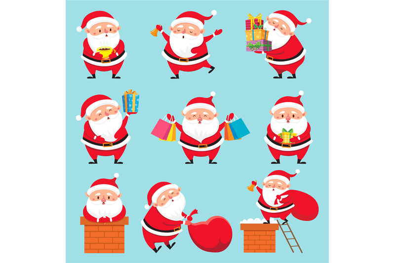 cartoon-santa-character-christmas-cute-grandfather-claus-characters-f