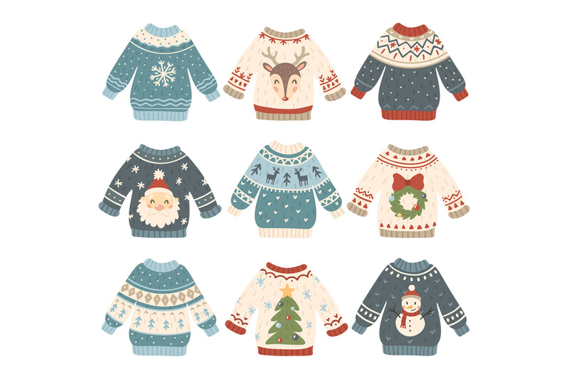 ugly-christmas-sweaters-cartoon-cute-wool-jumper-knitted-winter-holi