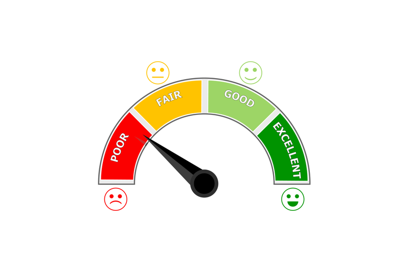 credit-score-measurement-color-segment-red-and-green