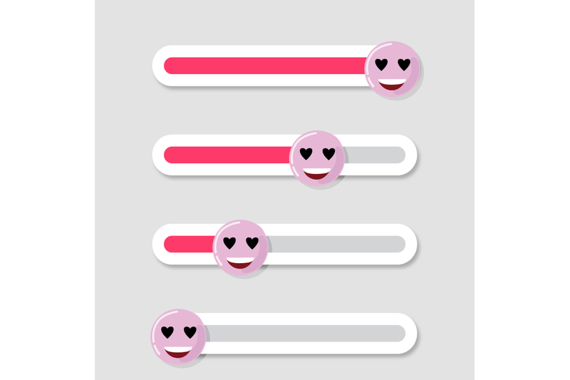 slider-social-interface-emoji-love
