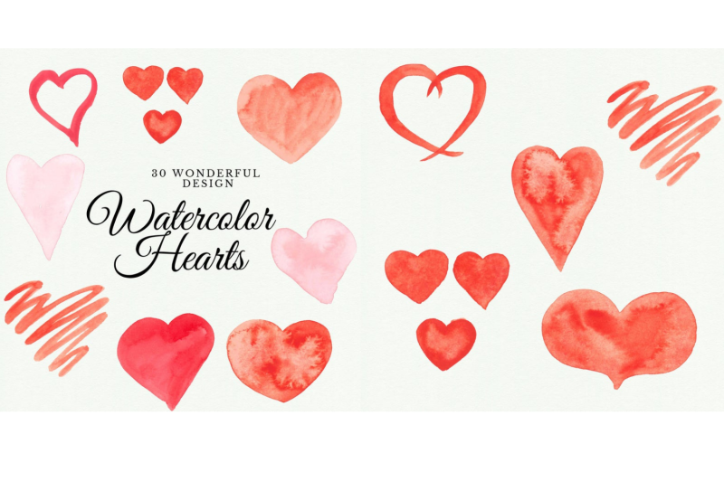 30-handpainted-watercolor-hearts