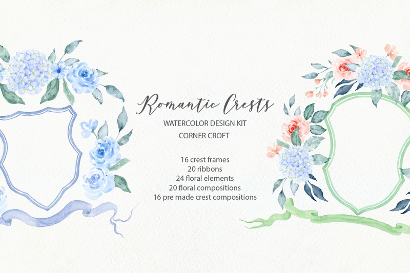 watercolor-romantic-crest-design-kit