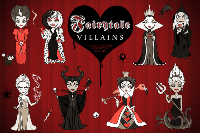 fairytale-villain-girls-graphics-set