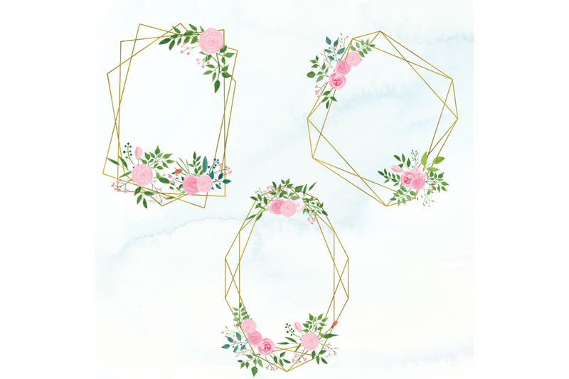 20-watercolor-floral-geometric-frames