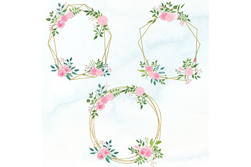 20-watercolor-floral-geometric-frames