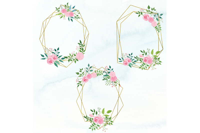 20-watercolor-floral-geometric-frames